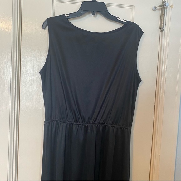 Praise Hymn Elastic Waist Sleeveless Layering Dress Basic Black Vintage Size XL - Picture 5 of 8